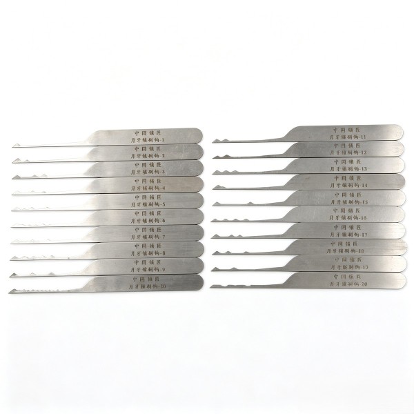 Single-Head Brush Hook Pick Set (20-Piece)