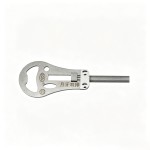 Small Half-Round Yueya Double-Row Key Blank