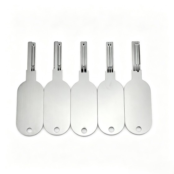 Alloy Steel Large-Handle Common Foil Tool Set (5-Piece)