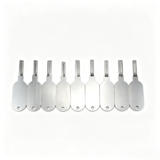 Alloy Steel Large-Handle Foil Tool Set (9-Piece)