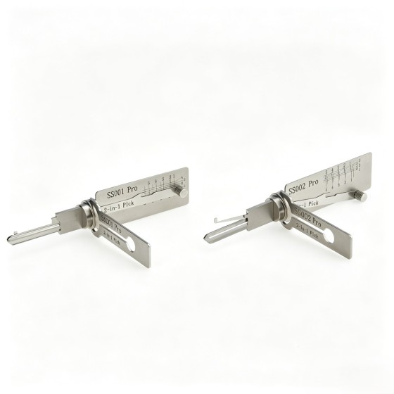 S-Groove &amp; Double Straight-Groove Electric Lock 2-in-1 Tool 001/002