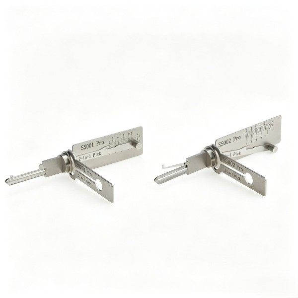 S-Groove &amp; Double Straight-Groove Electric Lock 2-in-1 Tool 001/002